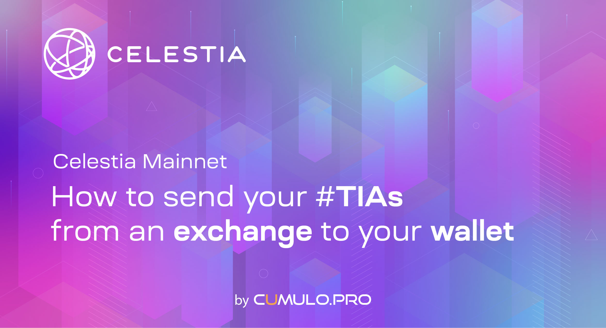 How to send your TIAs from an exchange to your wallet