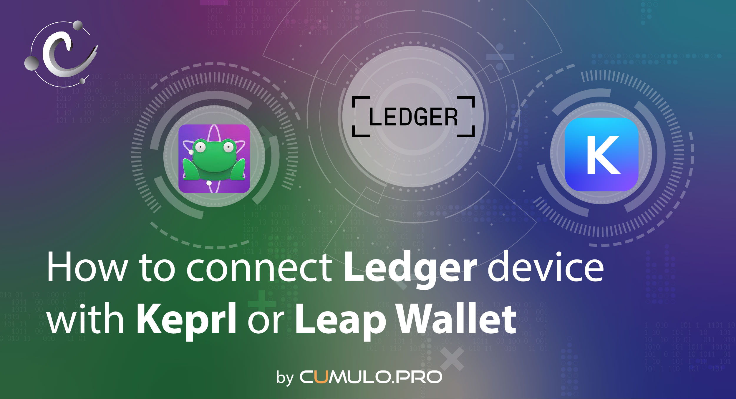 How to connect the Ledger device with Keprl or Leap Wallet